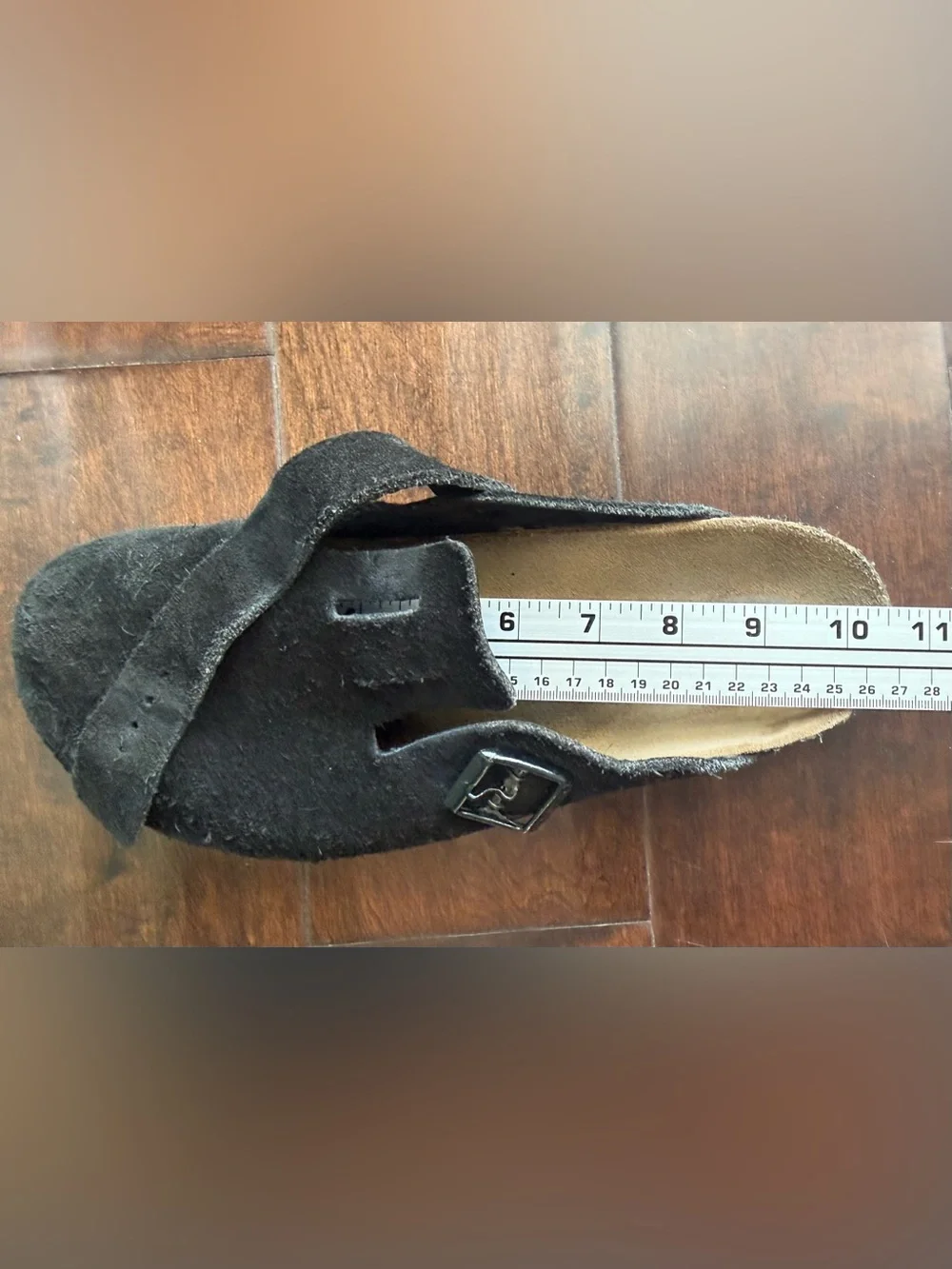Birkenstock Boston Black Suede Clogs Mule Slip-On Approx Men’s US 9 Read Meas